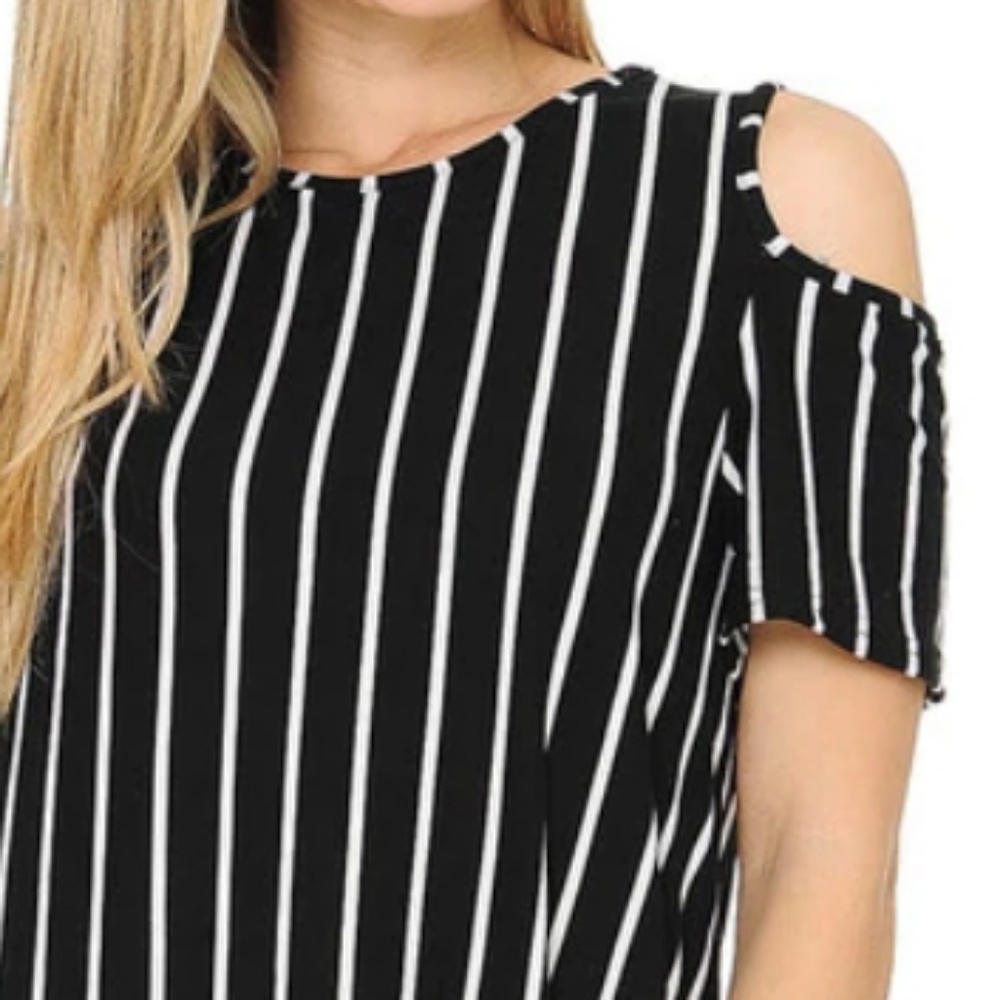 Buttery Soft Cold Shoulder Shift Dress - Picture 2 of 7